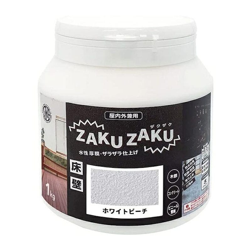 ニッペホームプロダクツ 水性塗料ZAKUZAKU 1kg モルタル