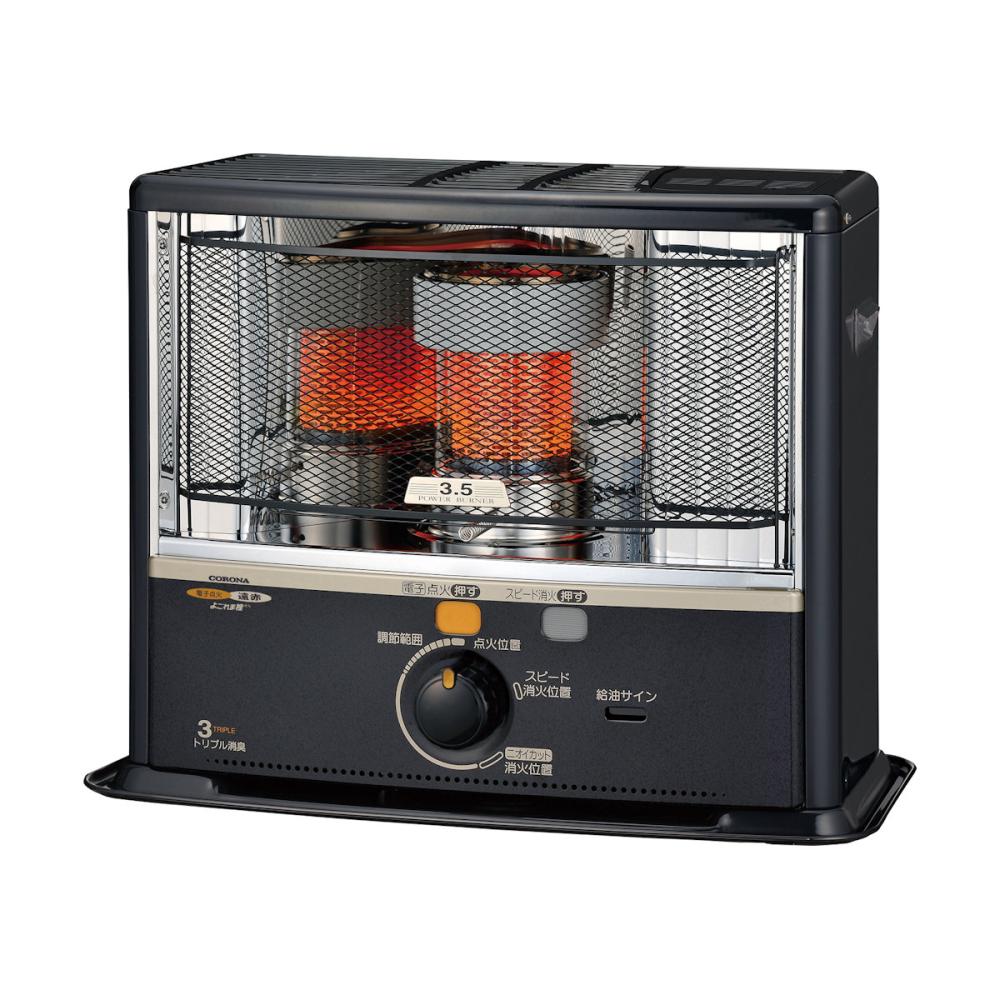 コロナ 反射型 石油ストーブ 木造9畳 電子点火式 ダークグレー SX