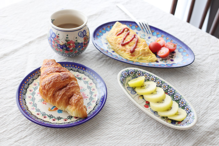 平皿φ17cm・ポーリッシュポタリー(ポーランド食器)