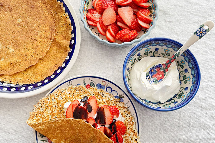 平皿φ19cm・ポーリッシュポタリー（ポーランド食器）