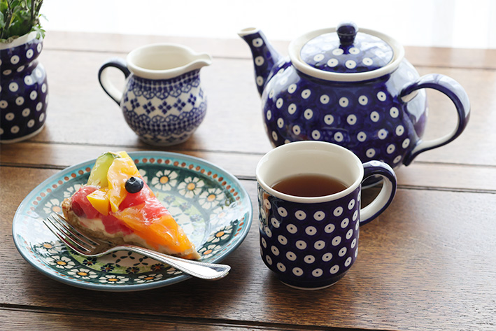 ティーポット・ポーリッシュポタリー(ポーランド食器)