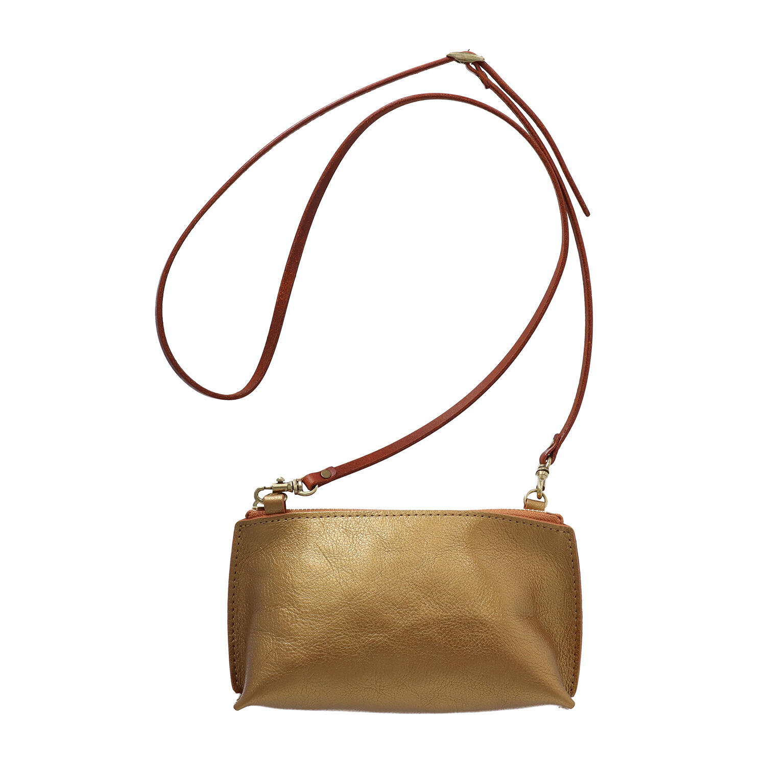 マチ付き 牛革 ミニショルダーバッグ ポーチ | 株式会社 三竹産業