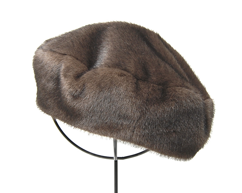 Zukin(ズキン) エコファーベレー 秋冬 ベレー帽 レディース 防寒 日本