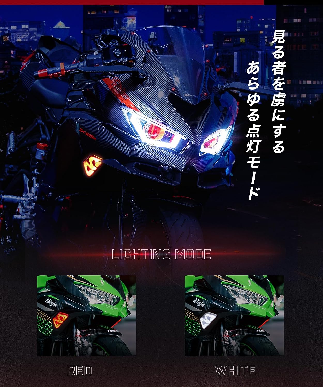 Cyber ​​LED KAWASAKI Ninja ZX-25R Custom Blinker / Ninja250