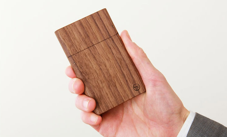 ヤクモ家具製作所木製名刺ケース ウォールナット材カード 服飾小物