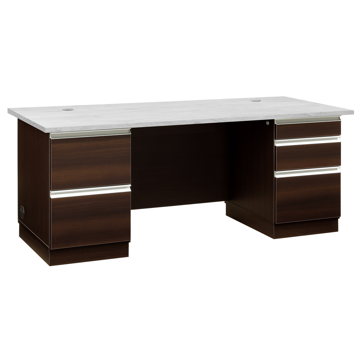 EQUTY エクティー 国産役員用片袖デスク 幅1600 奥行750 高さ714 MKG