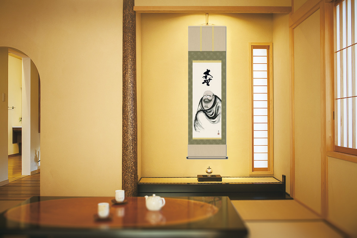 達磨 清水雲峰 尺五【全品送料無料】 日本製 達磨 - 掛け軸（掛軸