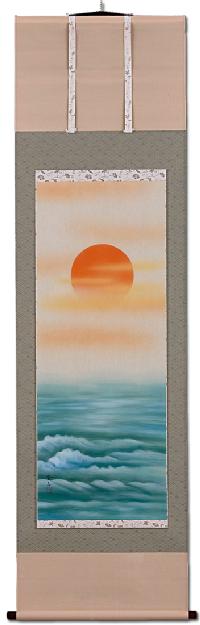 旭日静波 田中登志 尺五立 肉筆！ 正月 - 掛け軸（掛軸）販売通販なら