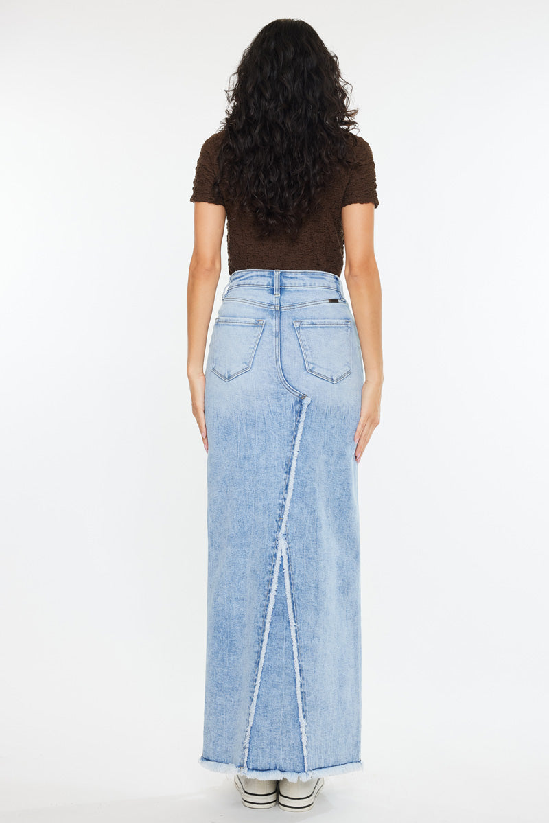 Anette High Rise Maxi Denim Skirt – Kancan USA