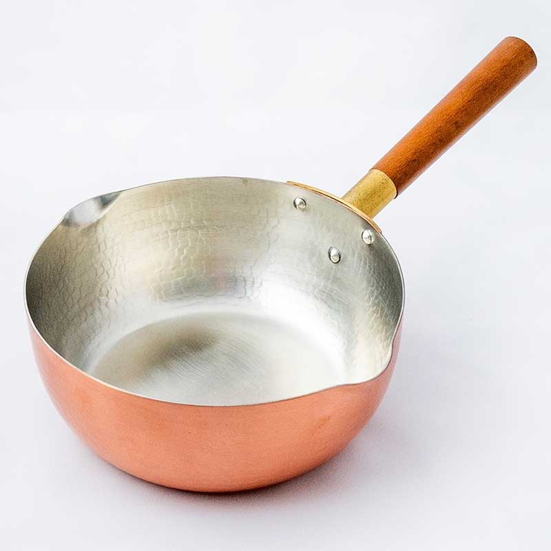 工房アイザワ 純銅鎚目行平鍋18cm｜キッチンパラダイス