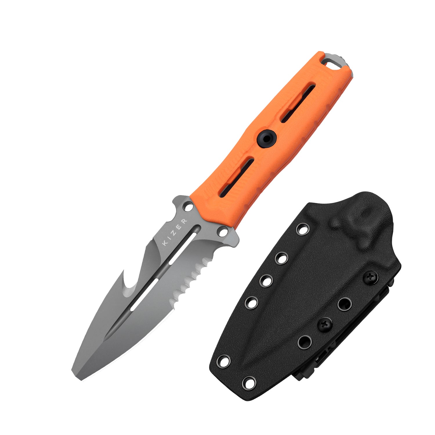 NORCROSS 3.73 inch Nitro-V Orange G10 ZX-FB01A7-Kizer