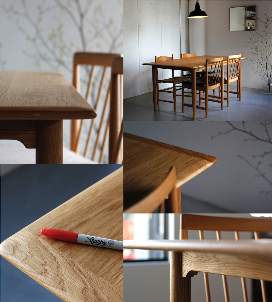 Dining Table “Sharpie” | Kijirushi｜木印 滋賀県大津のオリジナル