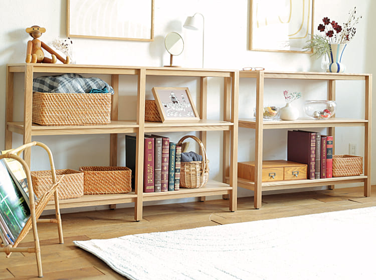 オープンシェルフ form（フォーム）ナチュラル 120cm｜北欧