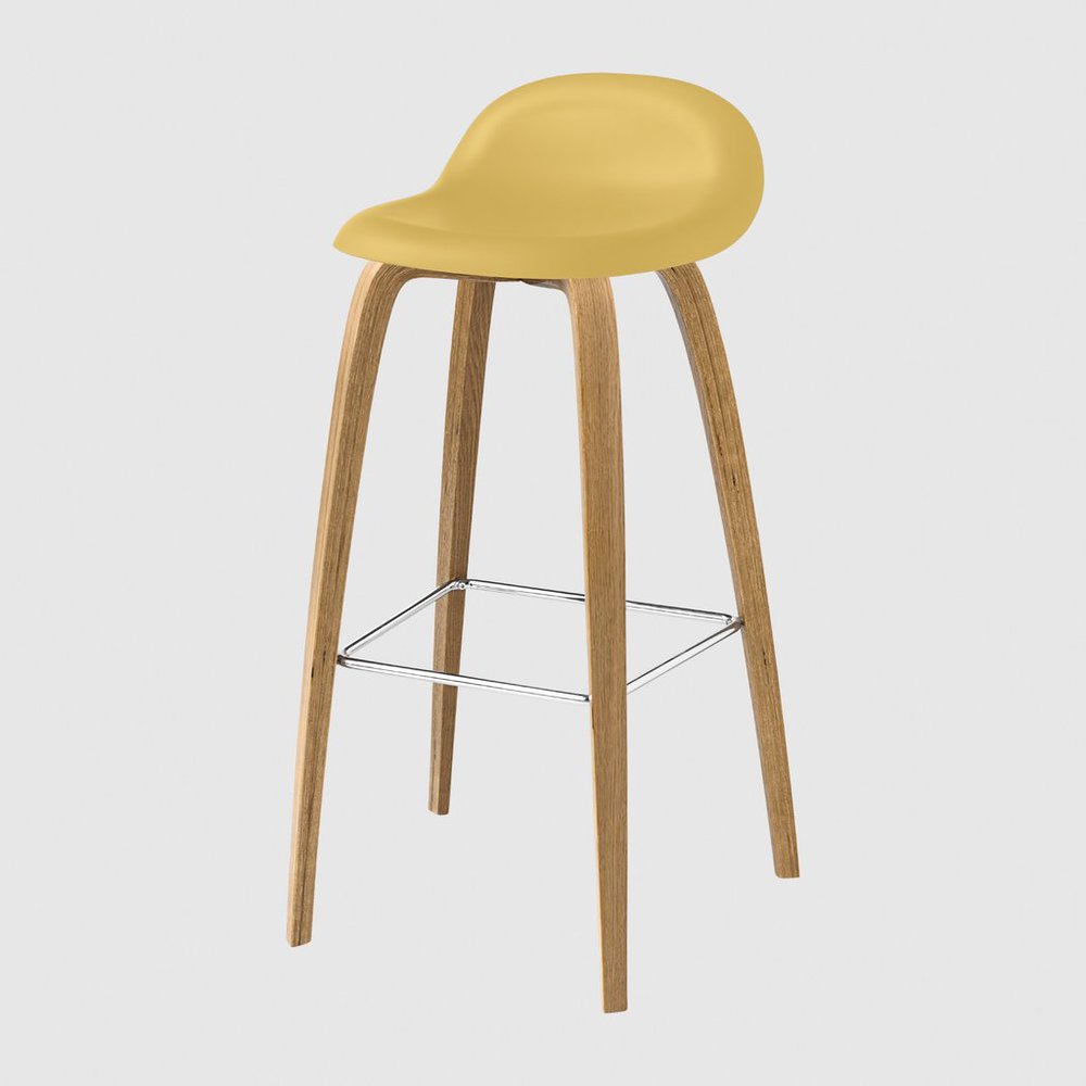 GUBI「3D Bar Stool 75cm」3Dバースツール ウッドベース｜Brandze