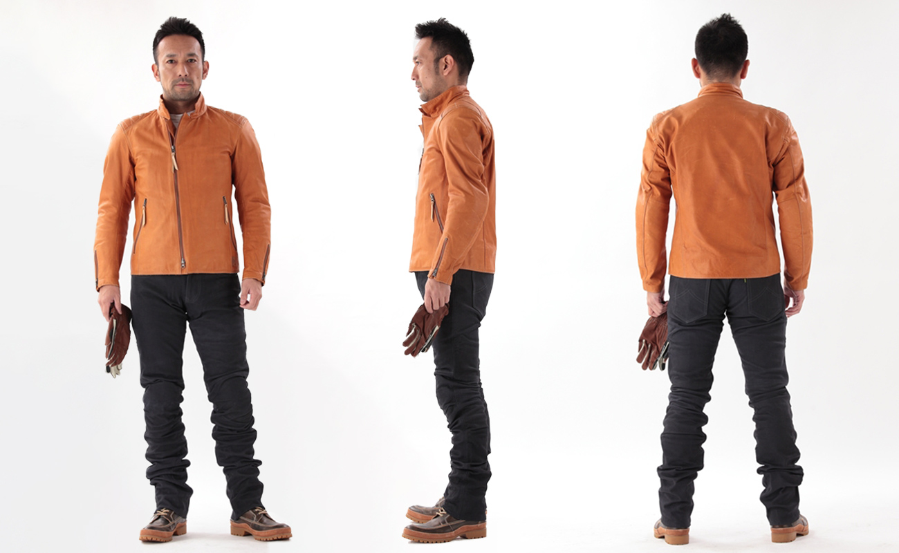 K-0714 unfinished jacket II ( classic motorcycle leather jacket