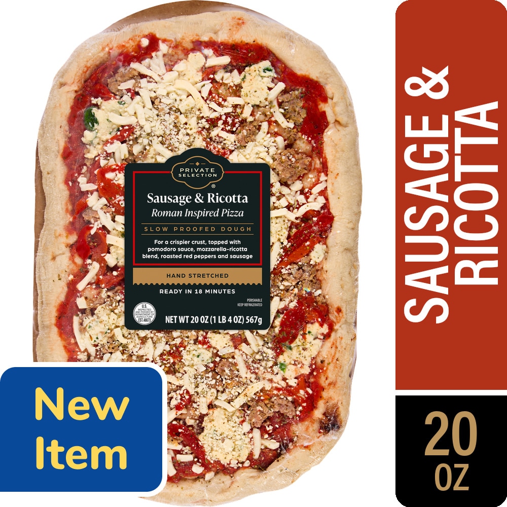Private Selection® Sausage and Ricotta Roman Style Pizza, 20 oz