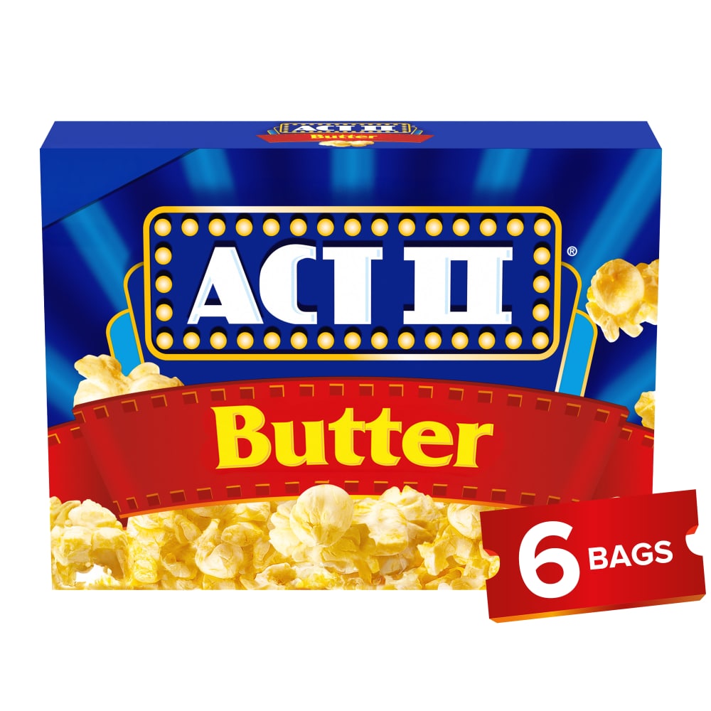 Act II Butter Microwave Popcorn, 16.500 OZ - Jay C Food Stores