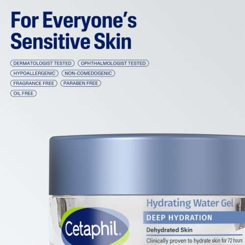 Cetaphil Deep Hydration Skin Restoring Water Gel, 72 Hour
