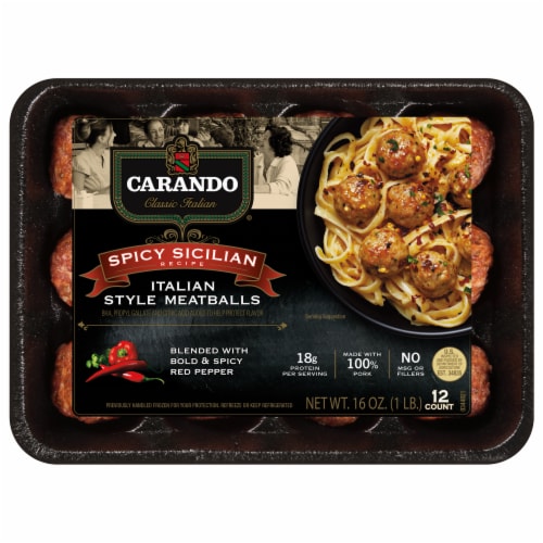 Carando® Spicy Sicilian Italian Style Meatballs, 16 oz - Food 4 Less