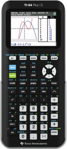 Texas Instruments TI-84 Plus CE Graphing Calculator - Black, 1 ct
