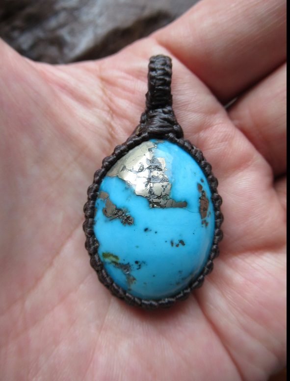 special collectionイラン産ターコイズ　マクラメロングネックレス 天然ターコイズ マクラメ編みネックレス | Purnima ― ヒーリング