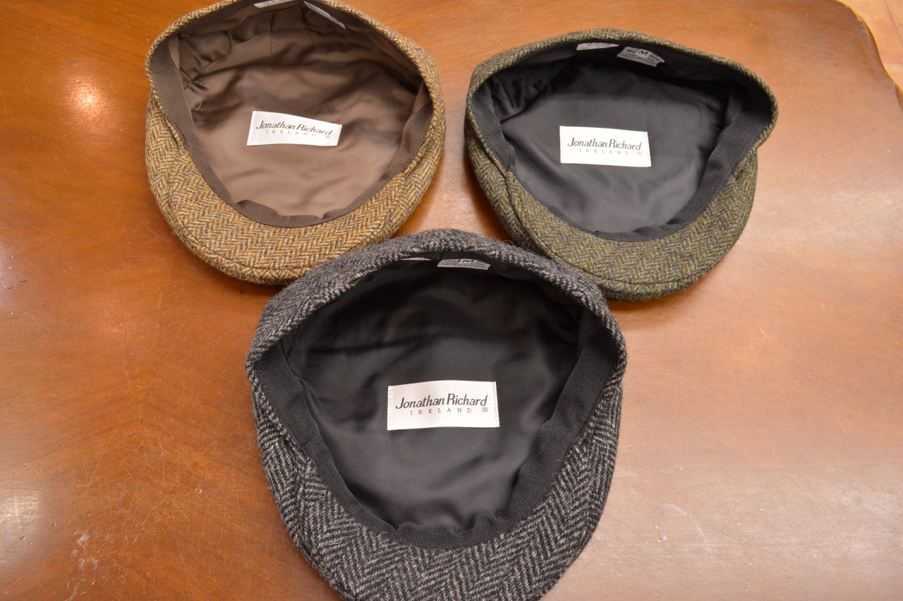 美品】Jonathan Richardウールヘリンボーン キャスケット 【公式通販】