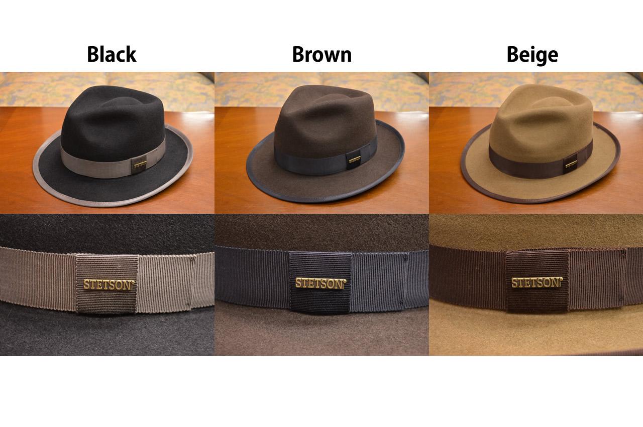 STETSON・京都トミヤ帽子店 ラビットファーフェルトハット ピンチ