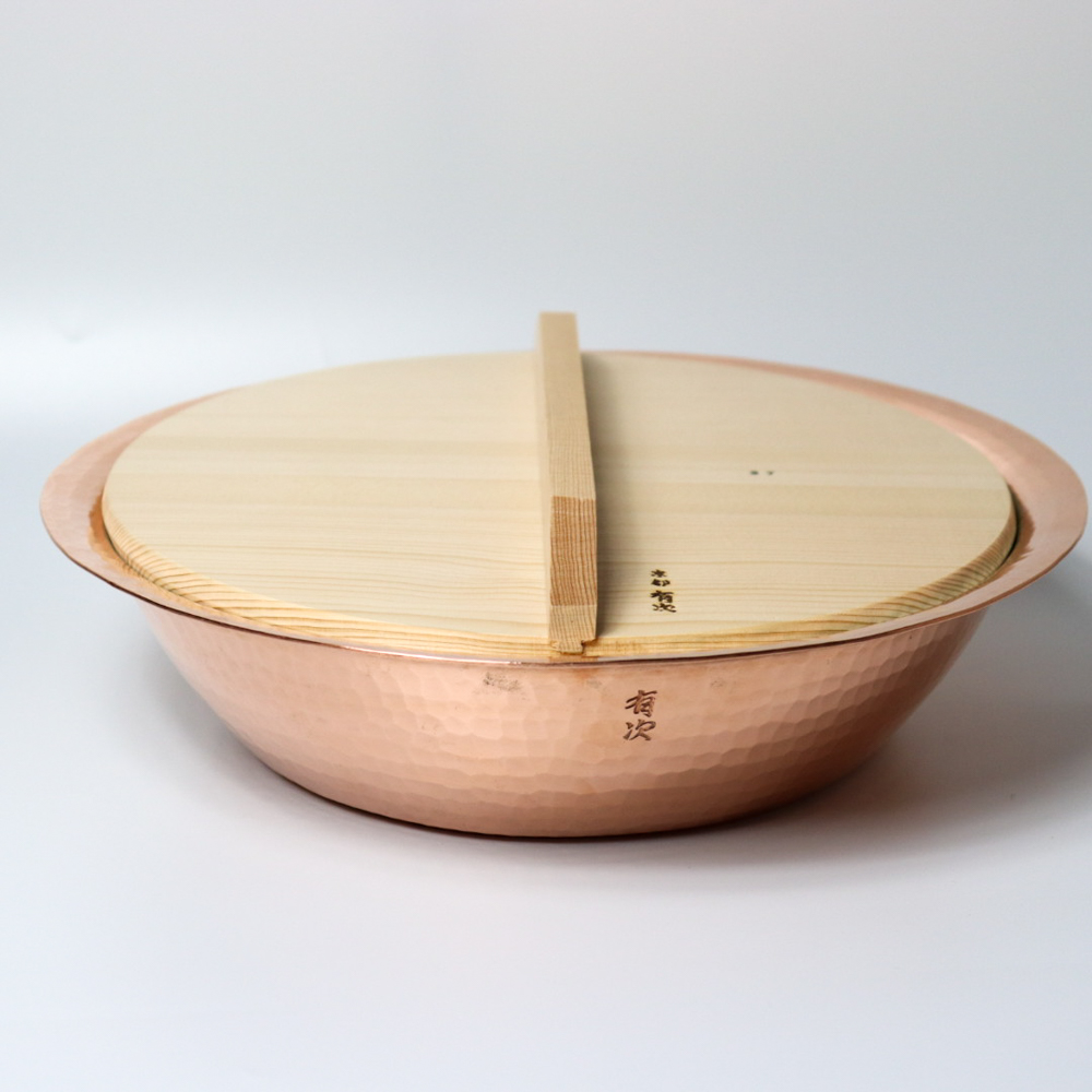 銅にしき鍋（大）27cm（3L）木蓋付き 庖丁 包丁 料理 調理 道具