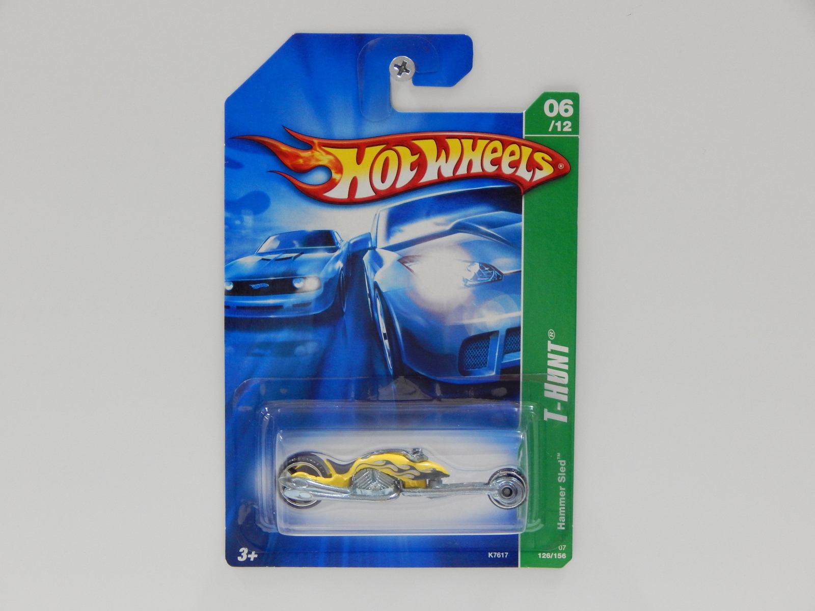 1:64 Hammer Sled - 2007 Hot Wheels Treasure Hunt Long Card