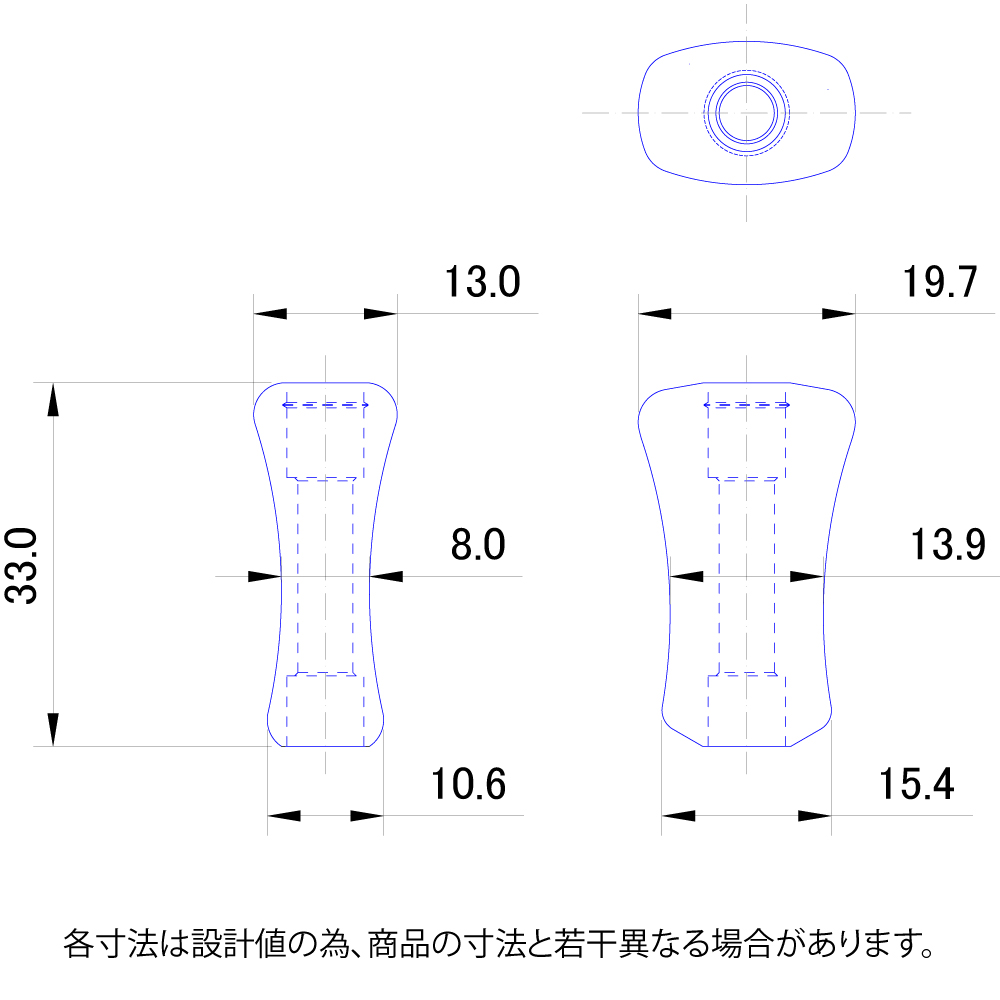 Avail/アベイル】ウッド平ノブ レギュラー 花梨 H1 (1個) HKWD