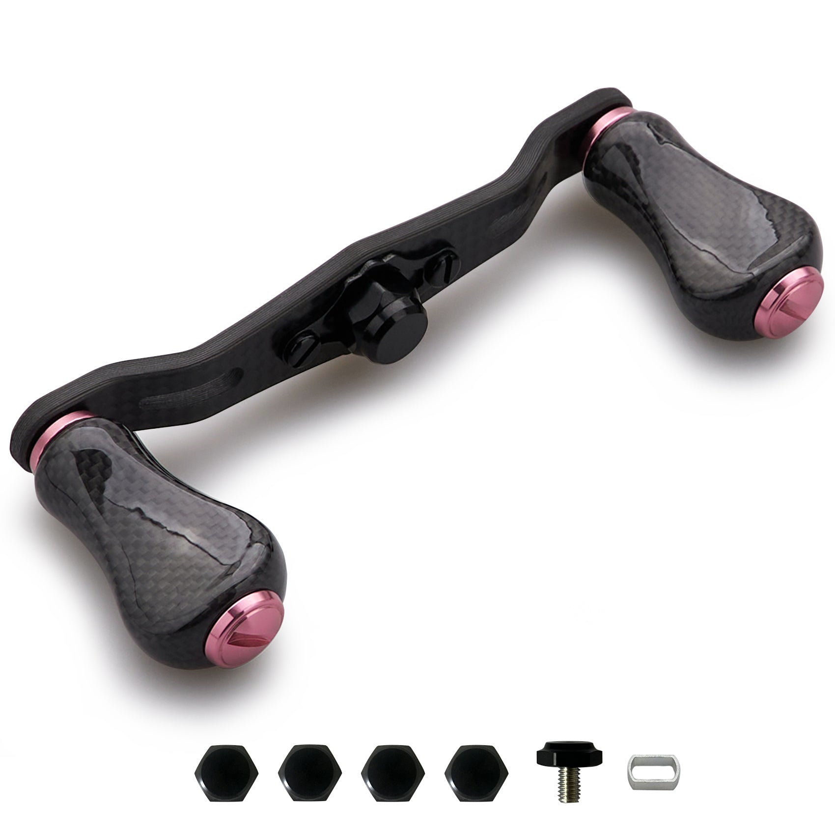 IXA KTF ハイパーオフセットカーボンハンドル90mm Abu ダイワ用 KTF