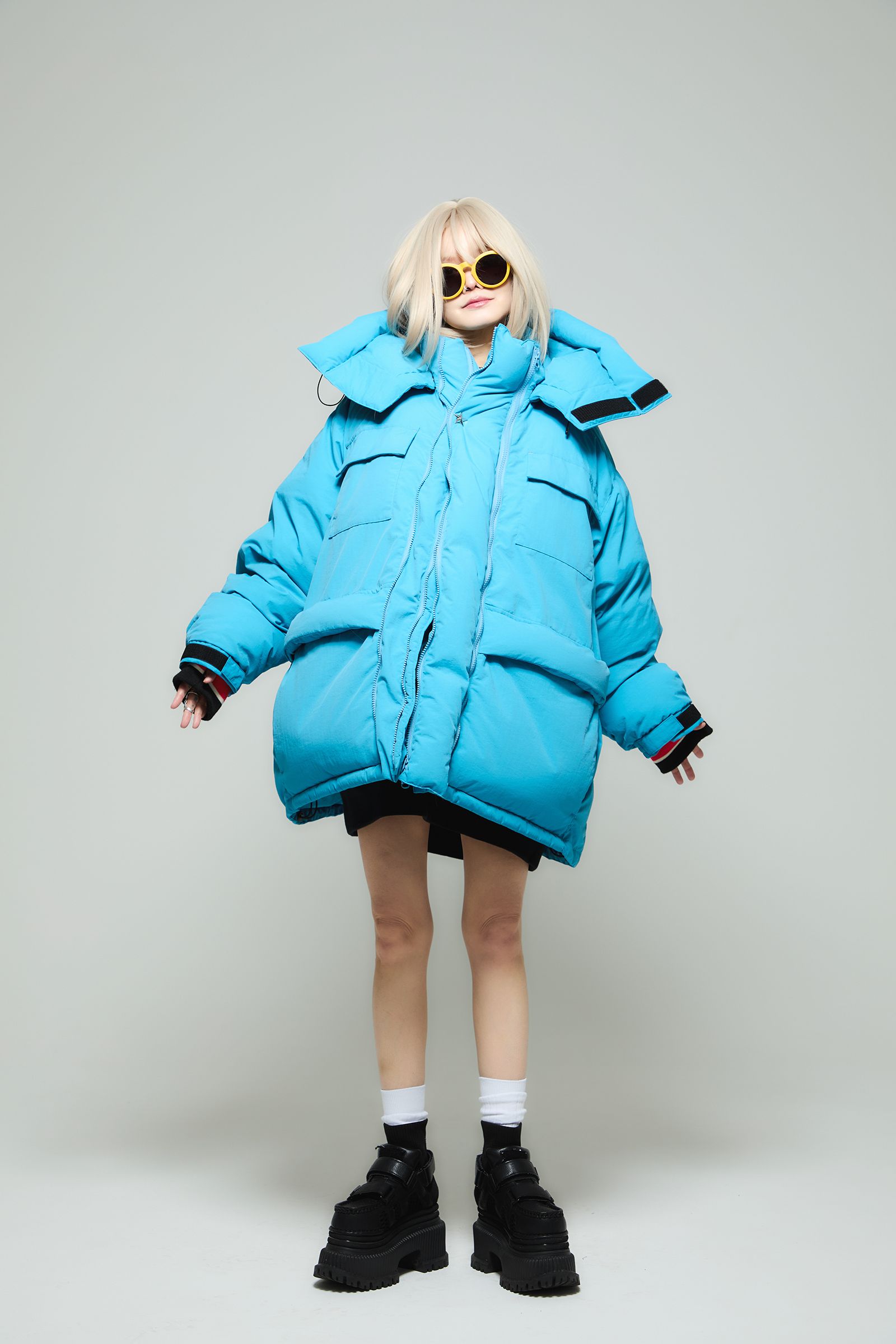 blackmeans - 945-80TJ430-1 / ダウンジャケット (BLUE) | HAZE