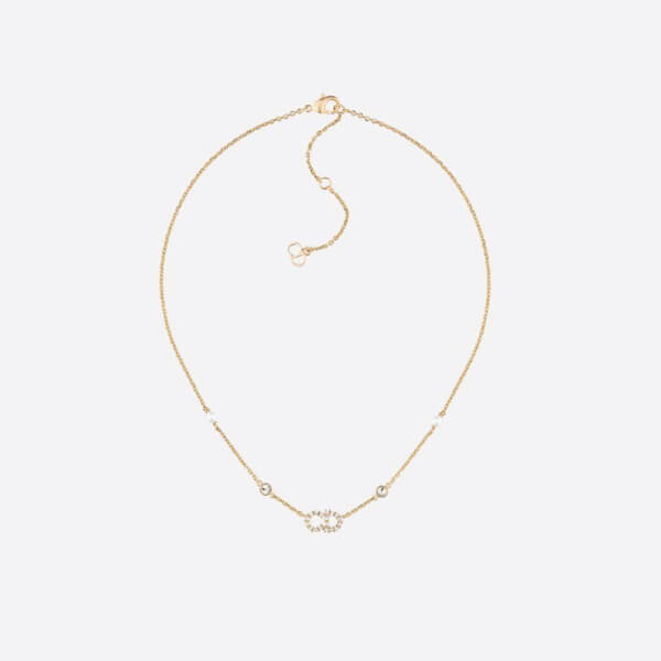 ディオール clair d lune ネックレス 偽物 メタル レジンビーズ