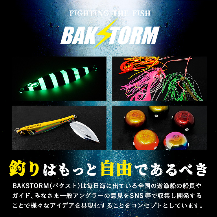 BAKSTORM カスタム タイラバ 交換用 ネクタイ お得10本セット カーリー