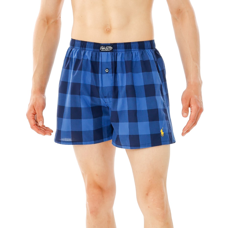 pop trading companyトランクス3枚セット 見せパン チェック柄