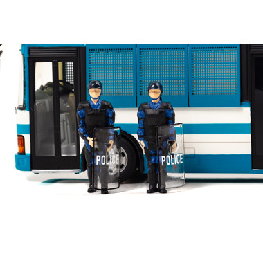 1/43 フィギュア 警察官 警備部機動隊出動服 [新] (2type set) 株式