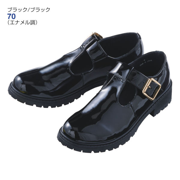 HSP NO.40705 定番ストラップシューズ ブラック HSP NO.40705 定番