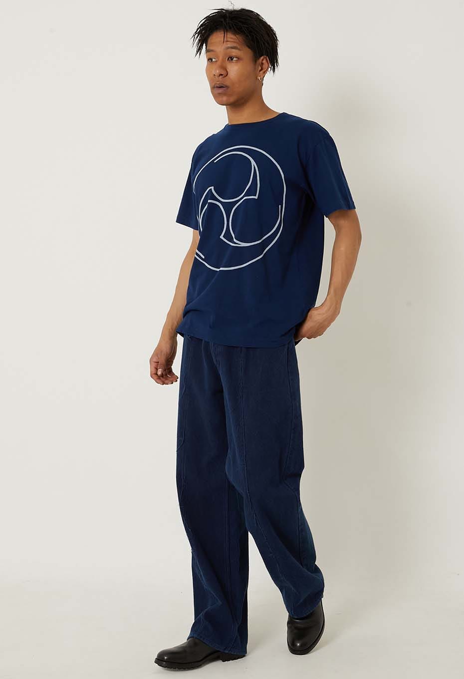 ミツドモエバッセン インディゴ Tシャツ | BLUE BLUE JAPAN