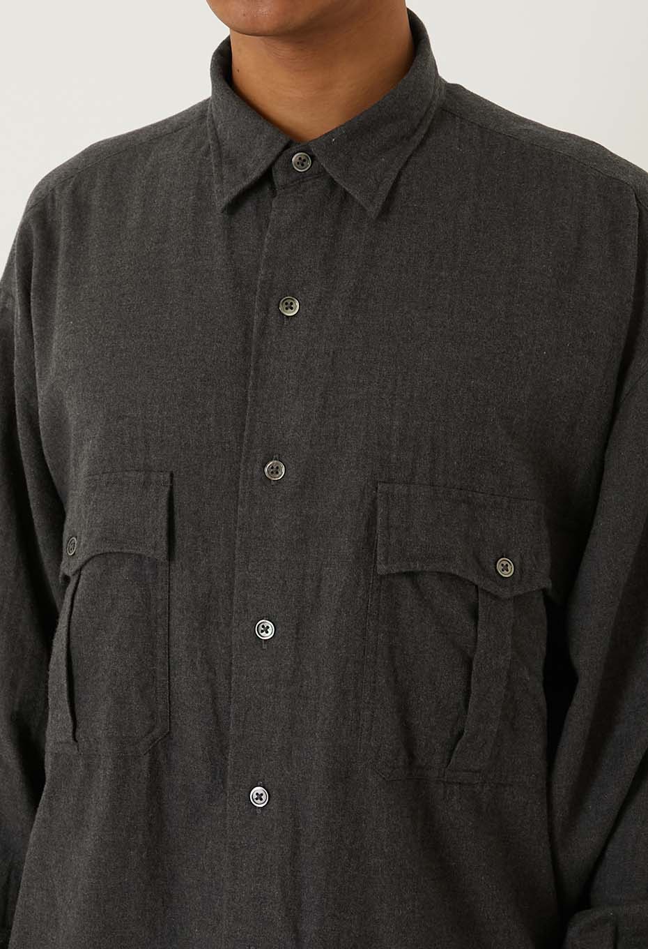 PORTER CLASSIC / Roll-up flannel shirt | PORTER CLASSIC
