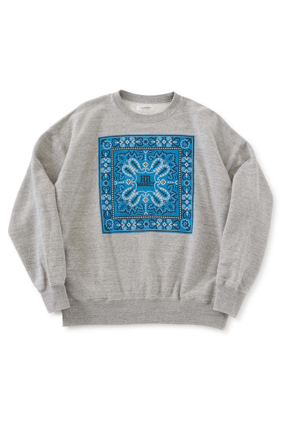 ペイズリーバンダナプリント クルーネックスウェット | HOLLYWOOD