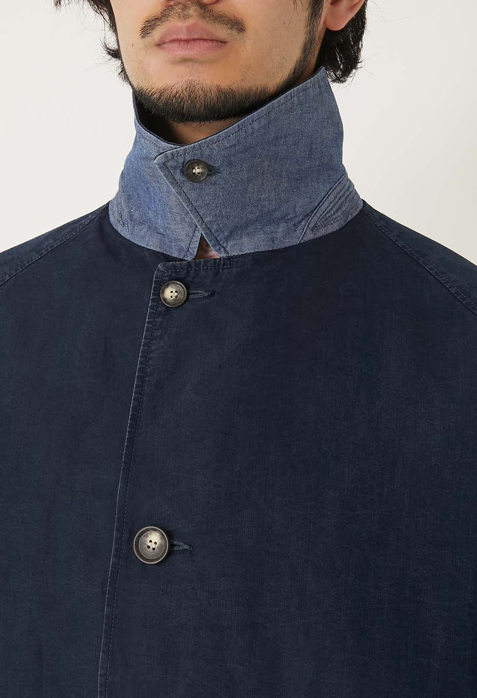 インディゴ ウェザークロス バルマカーンコート | BLUE BLUE