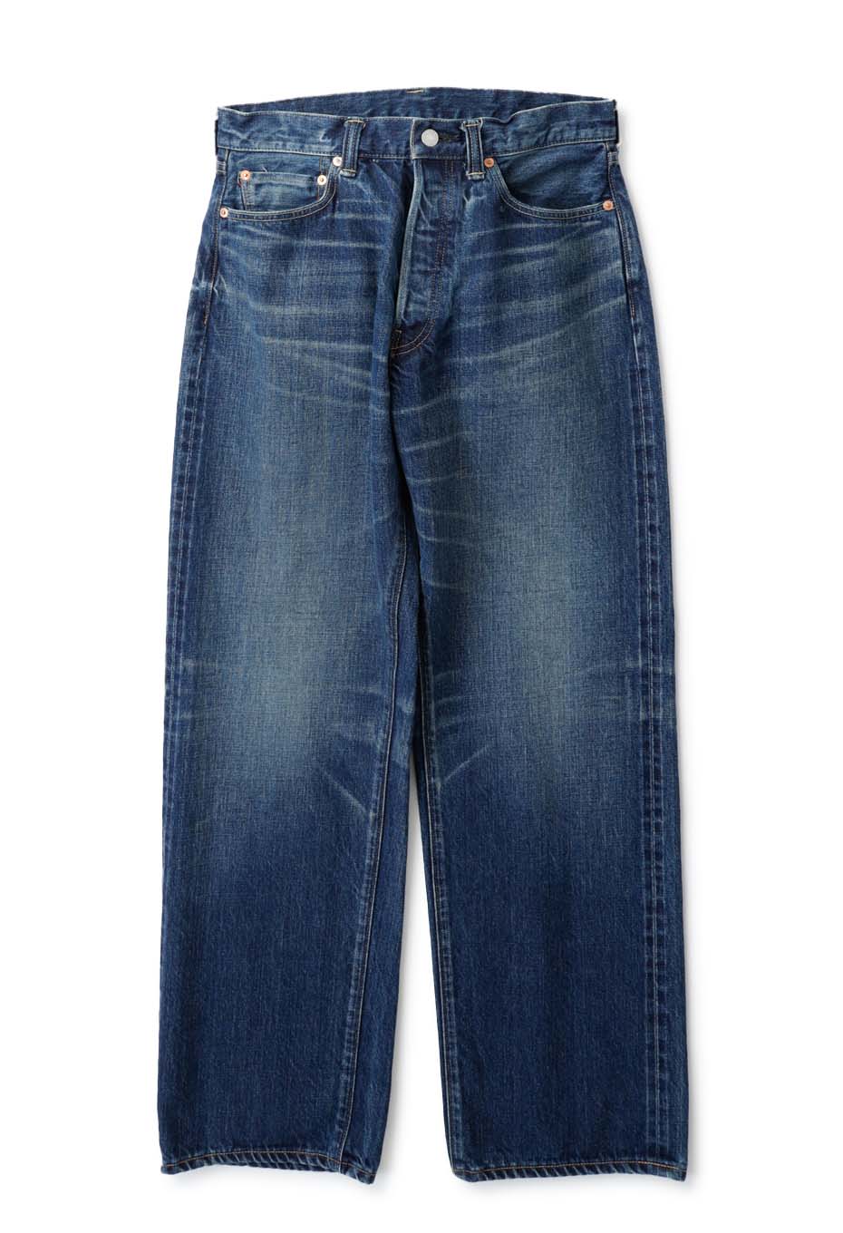 GRANCY ジップデザイン バギーデニムパンツ Sサイズ ブルー grancy