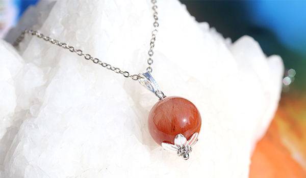 希望の光ペンダント（レッドルチルクォーツAAA）13mm※チェーン別売り