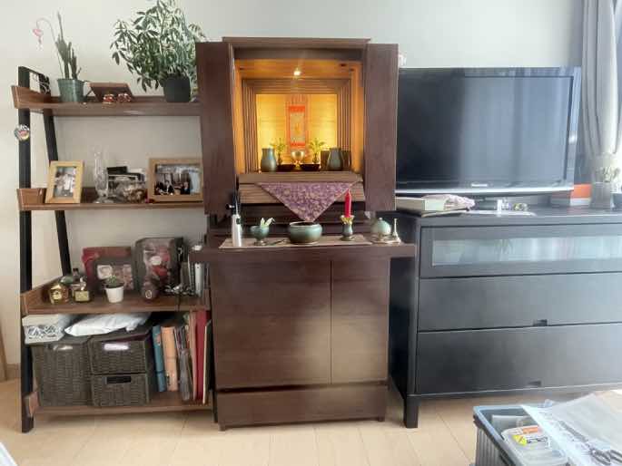 スタイリッシュな家具調モダン仏壇「リガート」 上置18号