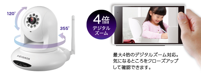 TS-NS310W | 広角レンズ＆パン・チルト対応ネットワークカメラ「Qwatch