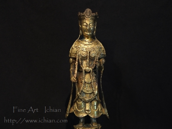 金銅観音菩薩立像 新羅仏 伊丹潤 コレクション :: ichian