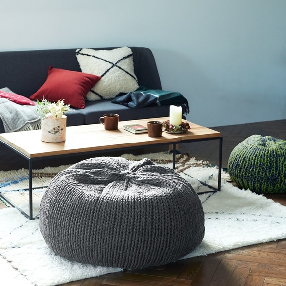 IDEE プーフ PUUF グレー カバー 2枚セット IDEE プーフ PUUF グレー