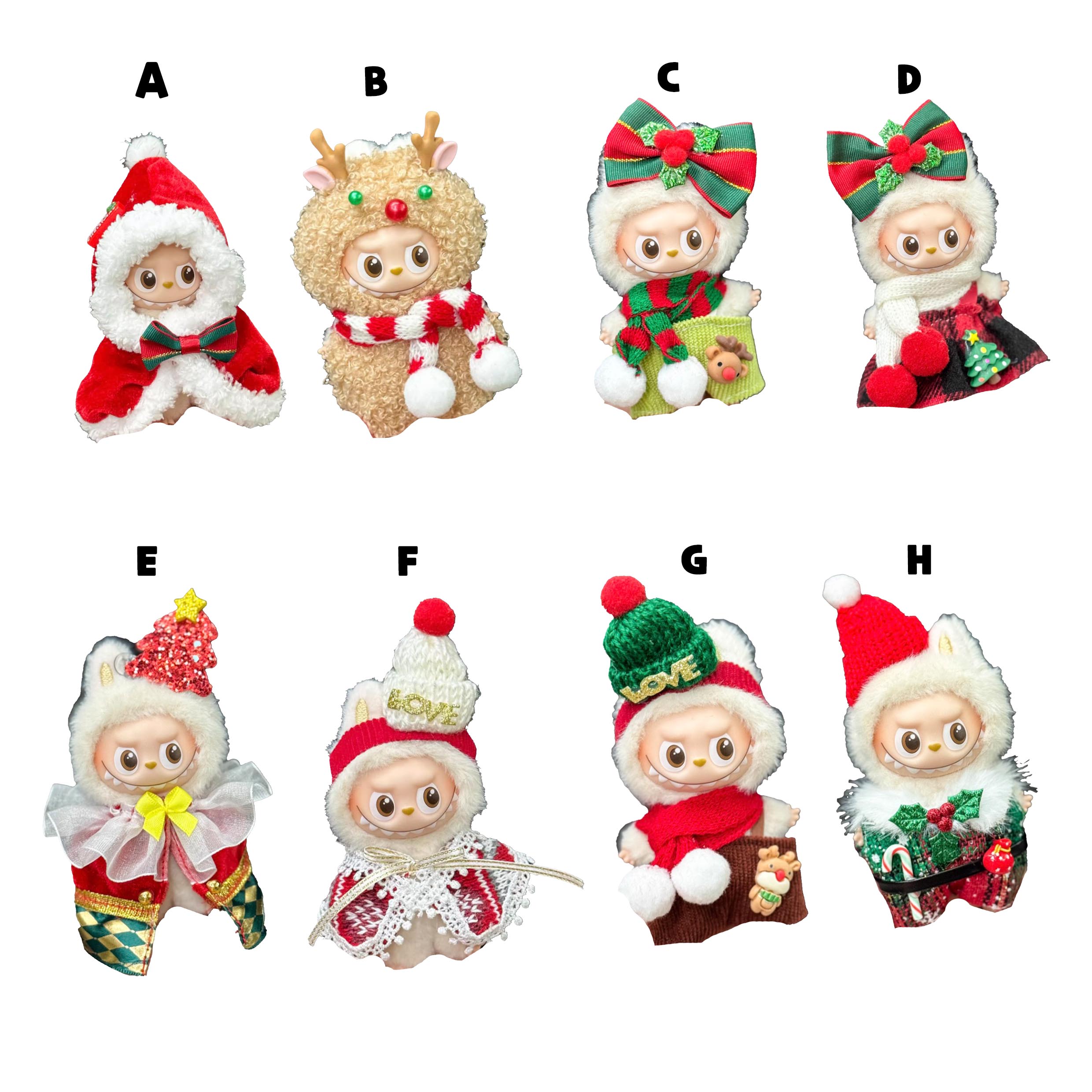 Mini Labubu/ クリスマスコスプレ 020 アルファベットラブブ PIN FOR