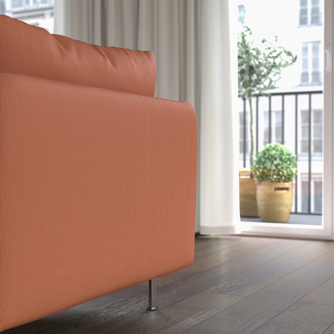 SÖDERHAMN ソーデルハムン 寝椅子, ケーリンゲ 赤茶色 - IKEA