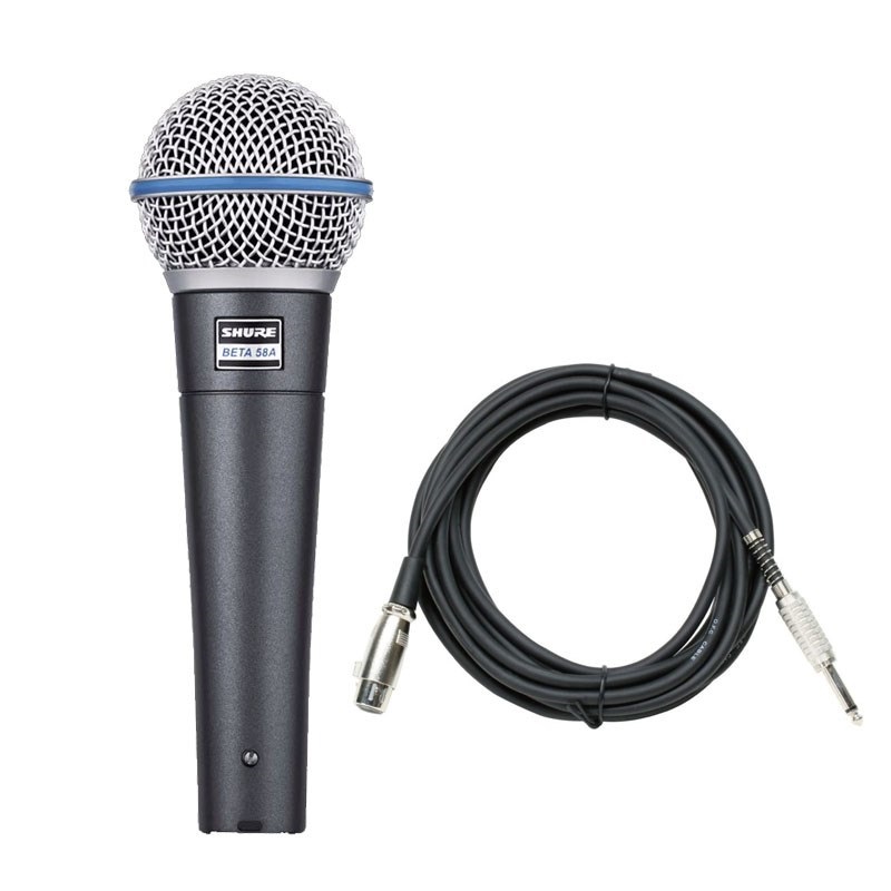 SHURE BETA 58A-J【マイクケーブルセット(XLRメス-TSフォン)5.0m